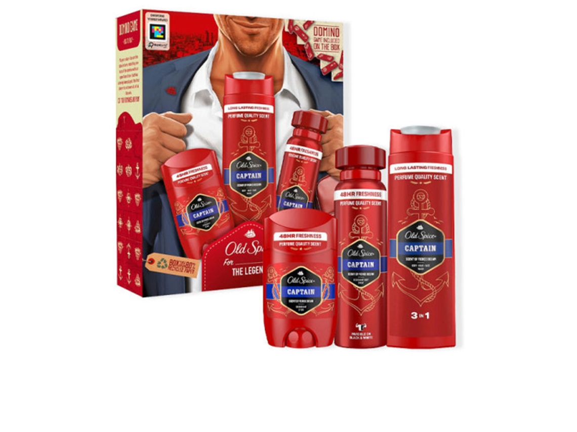 Desodorantes Old Spice Capitão Estuche 3 Pç