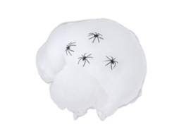 Telaraña De Araña Reutilizable Para Decoración De Halloween, Suministros Escarosos Y Vívidos Para Fiestas Interiores Y Exteriores
