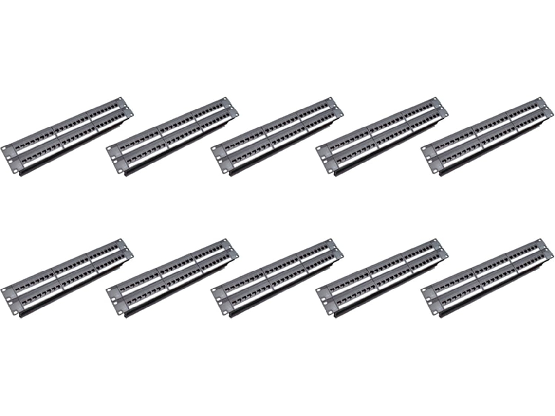 Gabinete para Montagem em Rack de 19 Polegadas com 10 Peças e 24 Portas Cat6. SFUSHOS (1u)