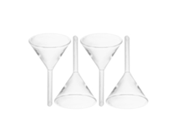 Inoomp Conjunto De 4-funis Vidro Transparente Para Abastecer Lâmpadas A Óleo E Combustível, Design De Boca Larga, Evita
