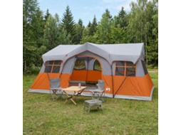 Vidaxl Barraca Familiar 487 X 340 X 216 Cm Cinza E Laranja