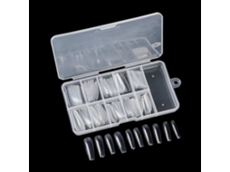 MEOIRUERY Unhas Falsas Acrílicas 100pcs Pontas Cobertura Total Falso Unhas Coffin Manicure Bailarina Kit Com Ferramentas Gel Uv