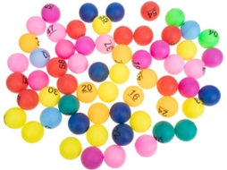 Conjunto De 90 Bolas De Plástico Coloridas E Numeradas