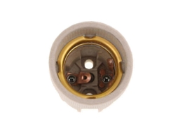 Base De Lâmpada Cerâmica E27 Para Lâmpadas Halógenas, Led E Quartz - 110-220v