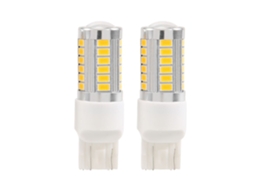 Lâmpadas Led 7443 Luz Âmbar/amarela, 900 Lumens (super Brilhante) para Piscas, Travão, Estacionamento e Marcha atrás (embalagem de 2 Un (t20)