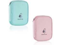 Kit Com 2 Bolsas Para Medicamentos, Bolsa De Primeiros Socorros Portátil, Bolsa De Primeiros Socorros Vazia