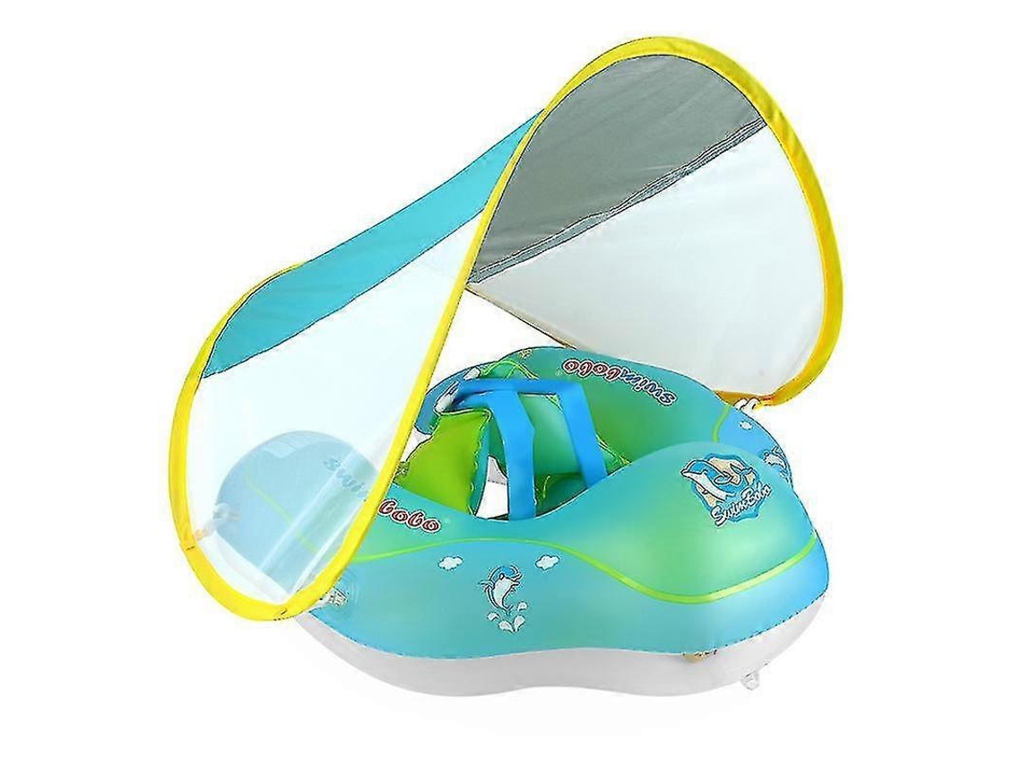 Boia Inflável Para Natação Infantil Com Teto De Proteção Solar Lgl -aquaforge