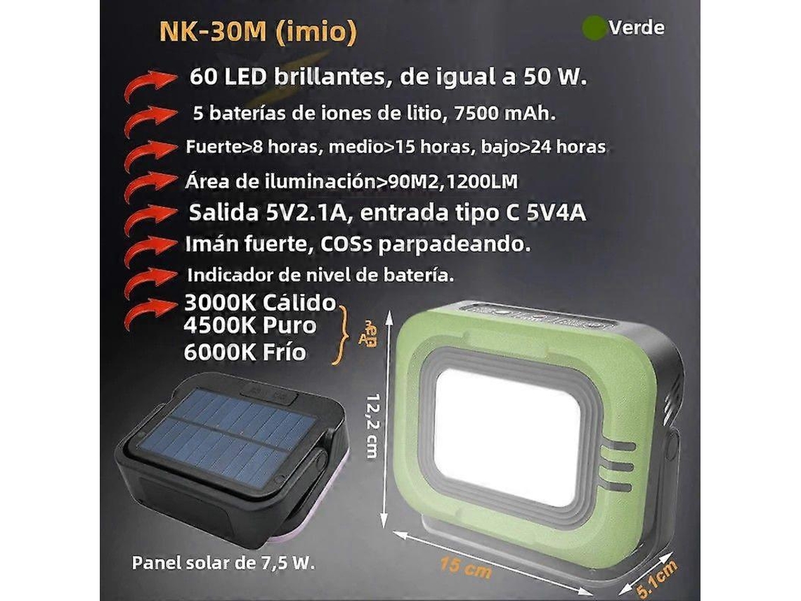 Lanterna De Camping Led, Recarregável E Impermeável Para Suas Aventuras Ao Ar Livre. Olysi Shop
