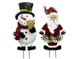 Laxiscreed Conjunto De Decoração De Natal Com Pai Natal E Boneco De Neve Para Jardim