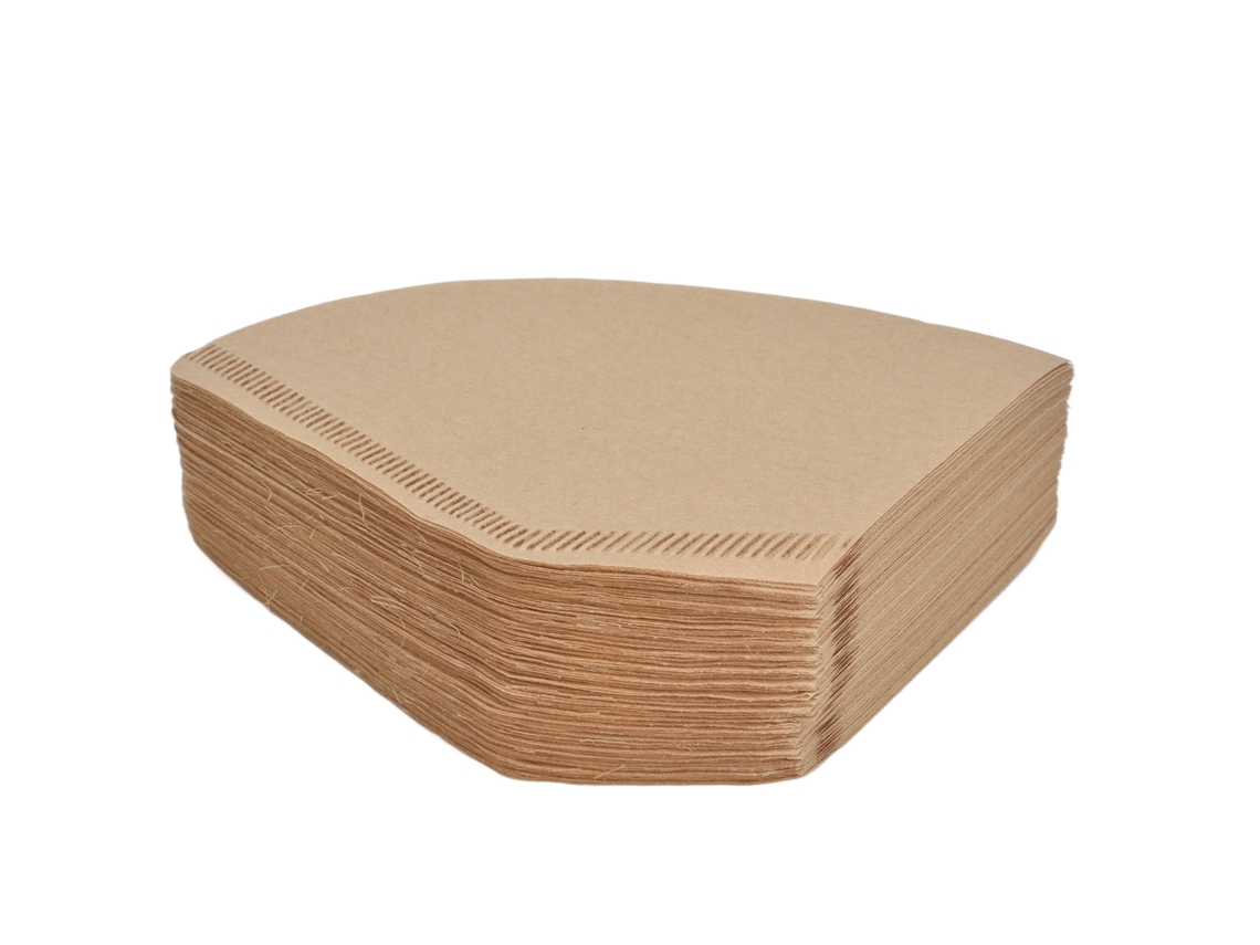 100pcs Papel Filtro Café Descartável, Polpa Madeira Natural, Drip Strainer para 2-4 Cups