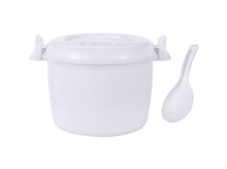 Panela de arroz portátil Nova Line, micro-ondas, com colher | S/MARCA