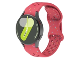 Pulseira De Silicone Ecológica Com Bolinhas Coloridas Para Samsung Galaxy Watch 7 40/44mm