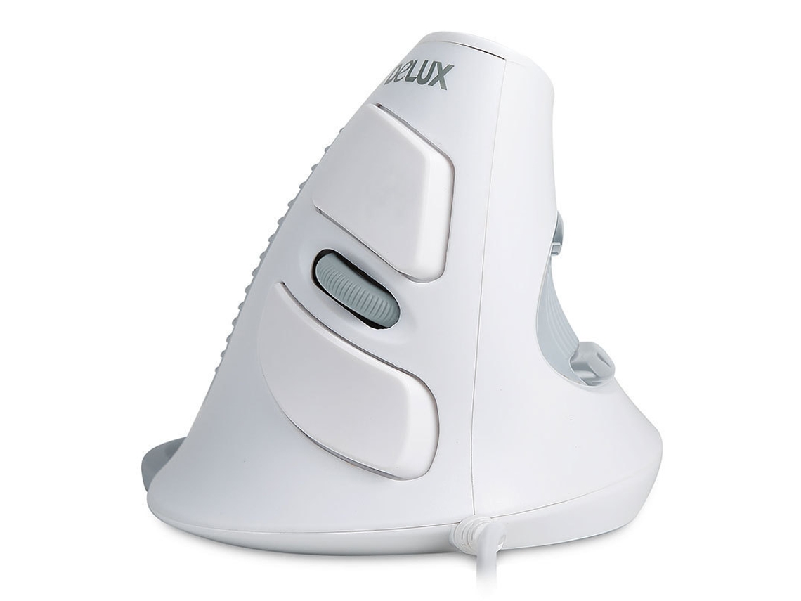 Mouse Ergonômico Bestvite De 1600 Dpi Com 6 Botões E Apoio Para O Pulso Para Pc E Notebook. Branco