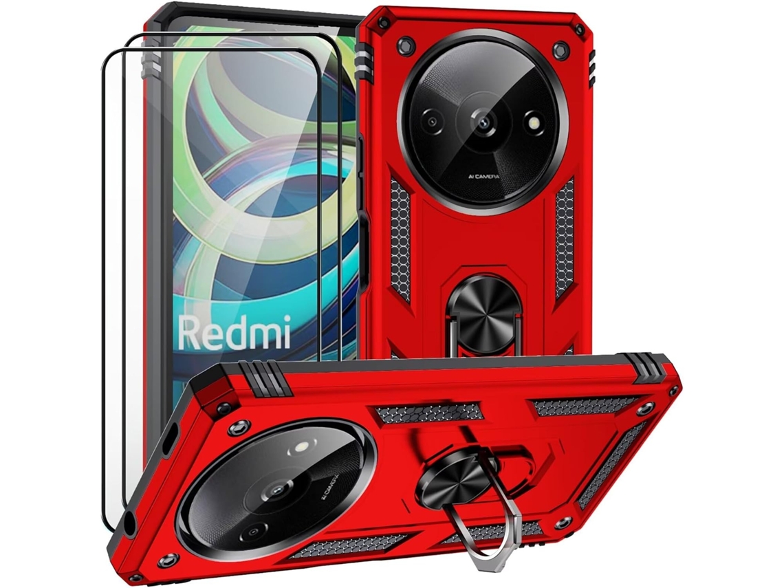 Capa Proteção Antichoque Giratório Vidros Para Xiaomi Redmi A3x/redmi A3 4g/xiaomi Poco C61 4g Hongwe.