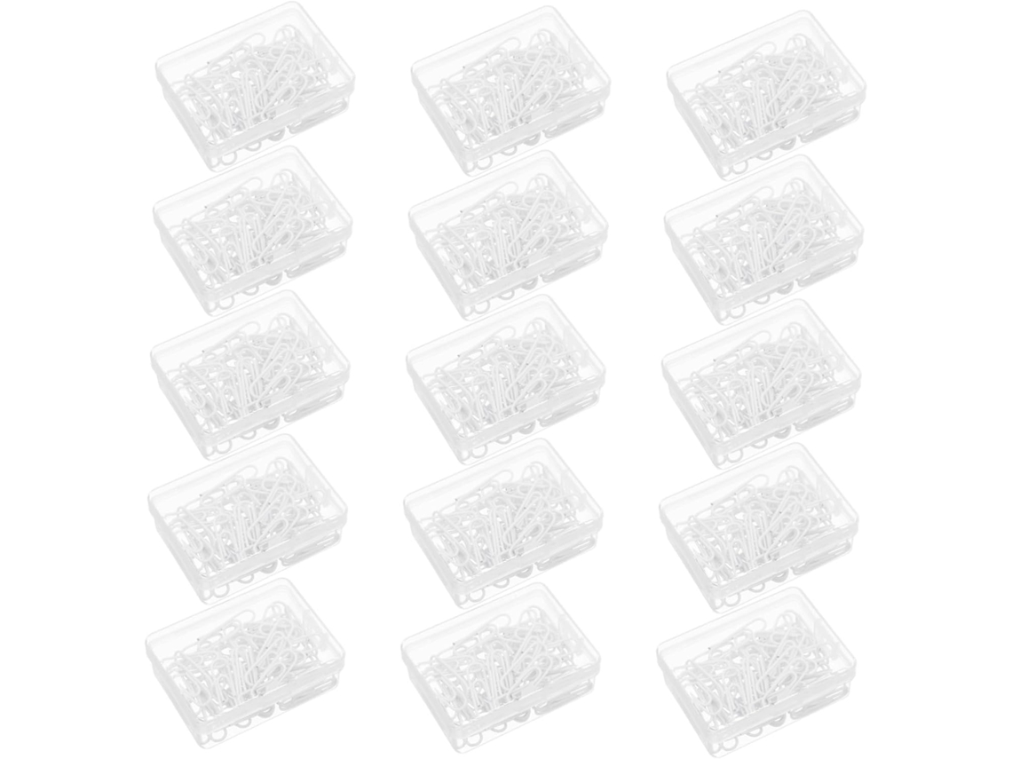 Conjunto Aboofan com 750 clipes de metal para documentos e arquivos, clipes resistentes para marcadores de papel, Ideais