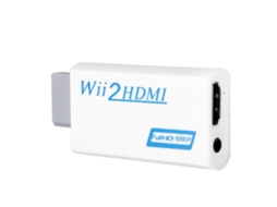 Adaptador de Áudio e Vídeo Wii para HDMI, 720p/1080p, com Saída de 3,5 mm, Plug and Play | S/MARCA