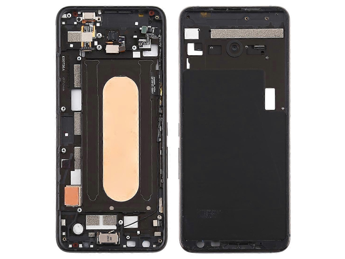 Moldura Central Com Botões Laterais Para Asus Rog Phone Ii Zs660kl (preto)