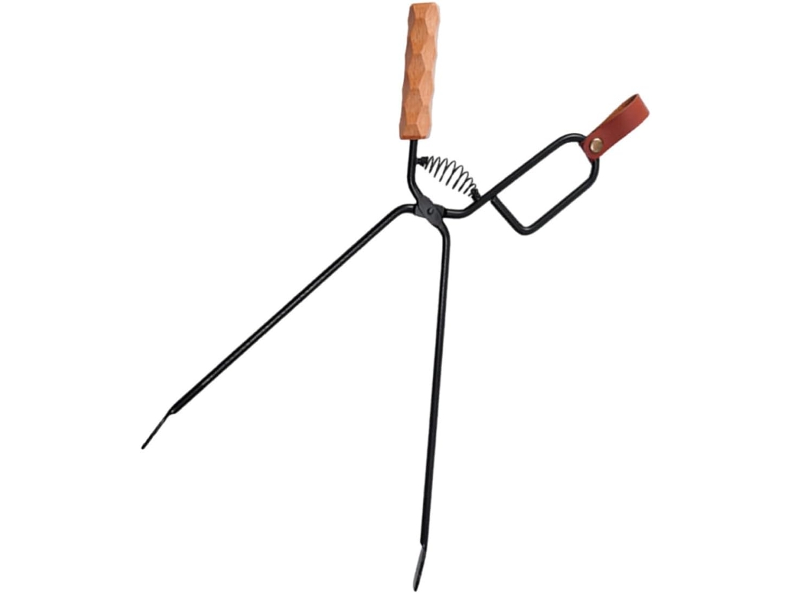 Pinça Multiuso Gleavi Para Lenha E Ferro, Churrasqueira, Ferramenta Resistente Ao Calor Para Camping E Culinária Ar