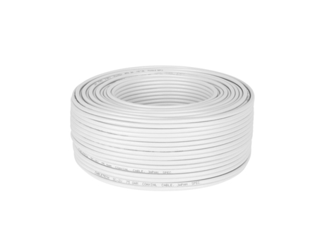 Cabo Coaxial 3c 2v Branco Cabletech