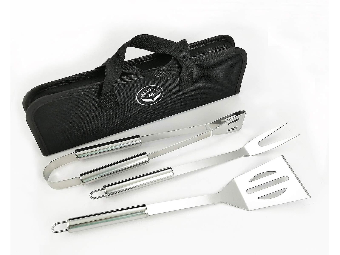 Grelha De Aço Inoxidável, 3 Peças, Para Piqueniques, Acampamentos, Viagens E Grelhados Slowmoose