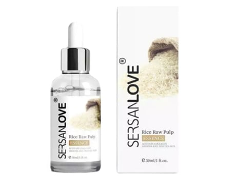Sérum Antienvelhecimento com Extrato de Arroz e Ácido Hialurônico 30ml Sersanlove