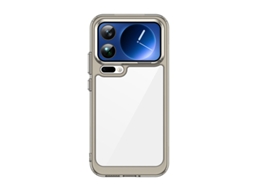 Capa Para Celular Completa Em Acrílico Com Proteção Contra Impressões Digitais.cinza Translúcido - Xiaomi 17 Pro Max