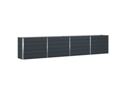 Floreira Antracite 385 X 50 X 75 Cm Aço Galvanizado VIDAXL
