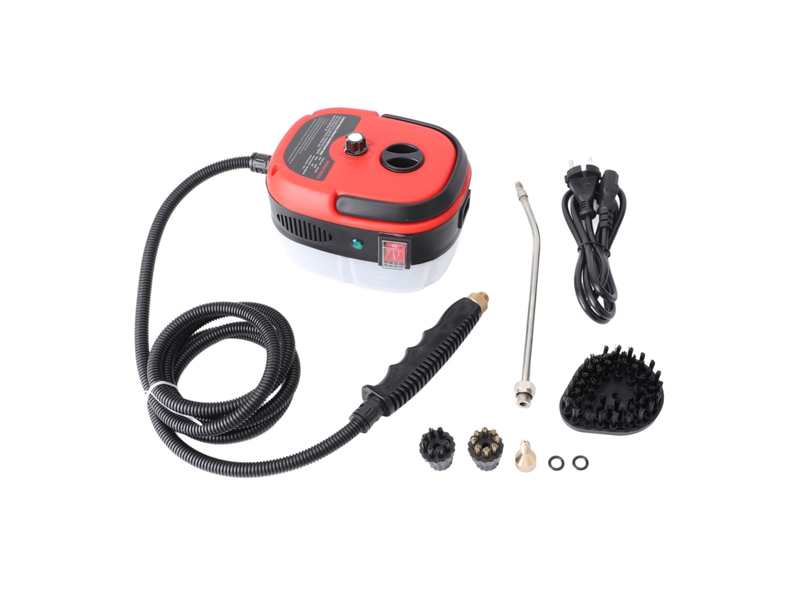 Limpador de vapor portátil 2500w alta pressão 105°C, 6 velocidades, 4 cabeças de escova, EU 220v S/MARCA