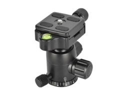 Cabeça de tripé universal Slowmoose com placa de liberação rápida para câmeras DSLR