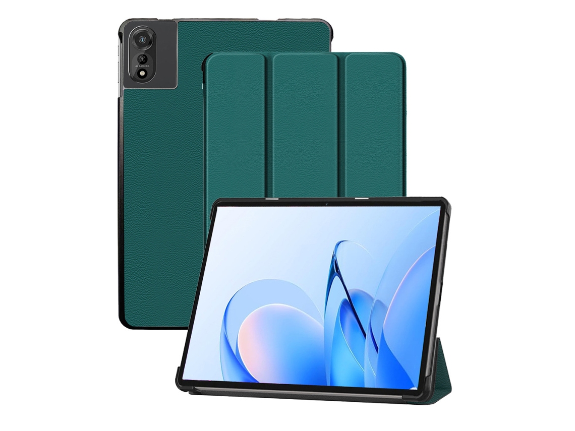 Capa Para Blackview Mega 2 (2025) 12 Polegadas, Azul Escuro, Suporte Tri-fold, Tpu Panoona