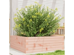 Vidaxl Vaso/floreira De Jardim 70x70x23 Cm Madeira De Douglas Maciça