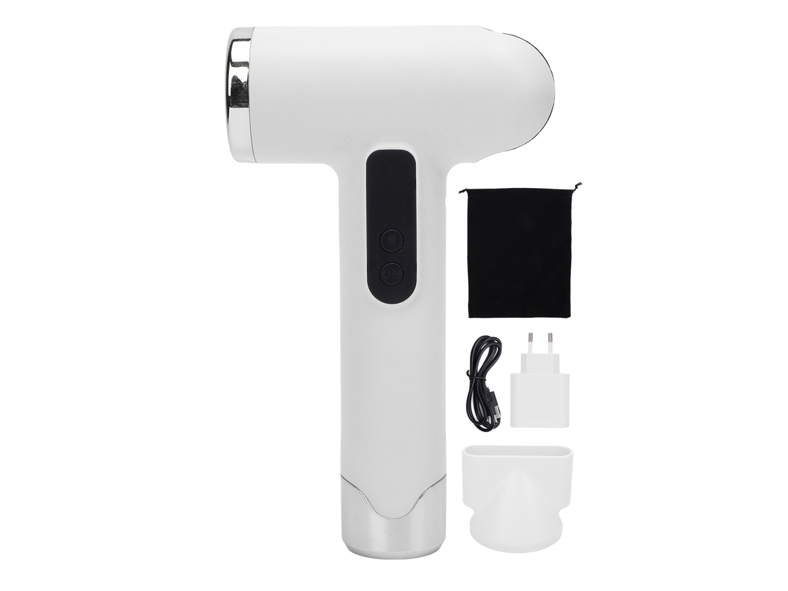 2026zentro-secador De Cabelo Portátil Sem Fio 100000rpm 200w Usb Recarregável 15000mah Baixo Ruído Branco Plugue Eu