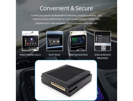 Receptor Carplay Fio Smartbox Mercedes Benz A/b/c/e/cla/gla/glk/ml/slk 2011 2016 Kit Adaptação Interface Ntg4.5 Decodificador Ibeafilly