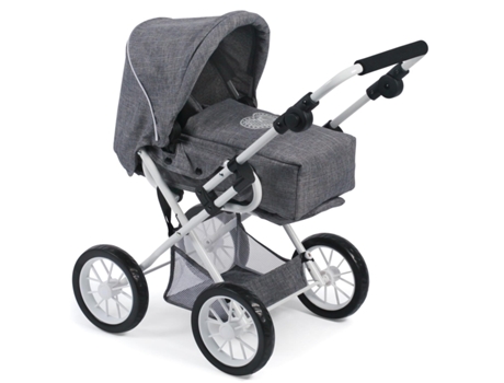 Cochecito De Muñecas Convertible Leni, Jeans Grey Bayer Chic 2000