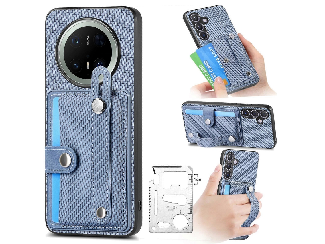 Capa Traseira Para Celular Com Suporte Para Cartão E Faca Para Ferramentas