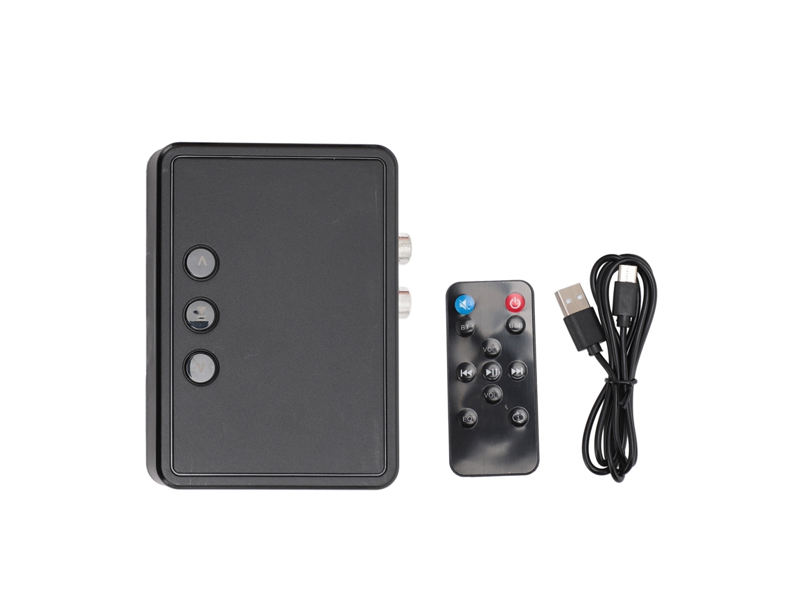 Receptor Bluetooth 5.0 Com Nfc Adaptador De Som Sem Fio Estéreo Portas Usb Rca Aux Para Carro Fones Tv Pc