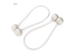 Conjunto De 2 Prendedores De Cortina Magnéticos Redondos Clássicos, Acessórios Para Prendedores De Cortina, Cinza. Aquaforge