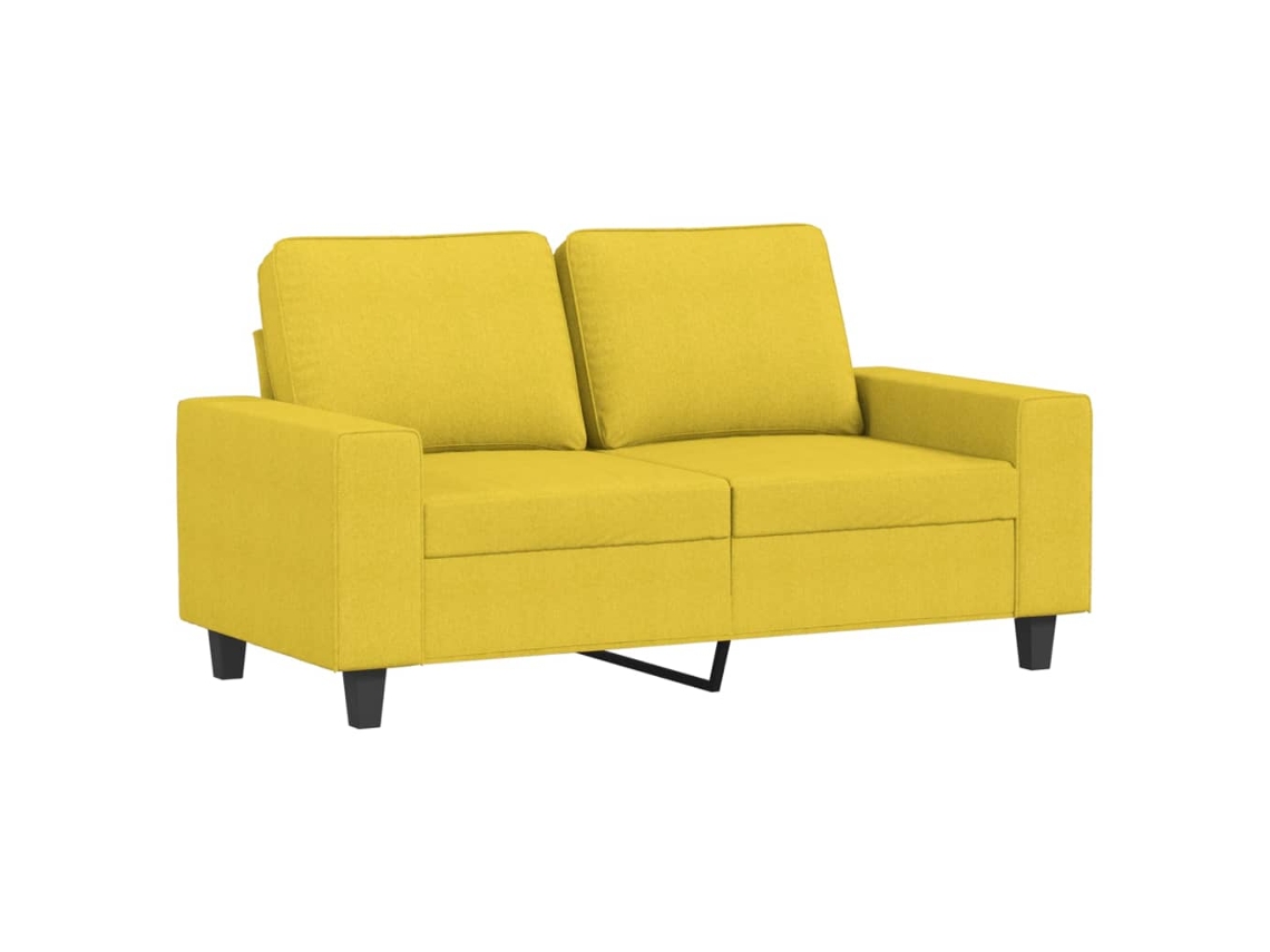 2-seater Sofa, 2-seater Sofas Vidaxl Amarelo Tecido (n/a)