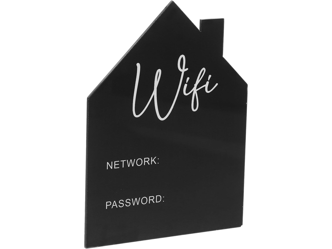 Placa De Acrílico Com Senha De Wi Fi, Sinalizador De Wi Fi Para Quarto De Hóspedes, Painel Portátil Com Senha Para Rede Sem Fio Gokoco