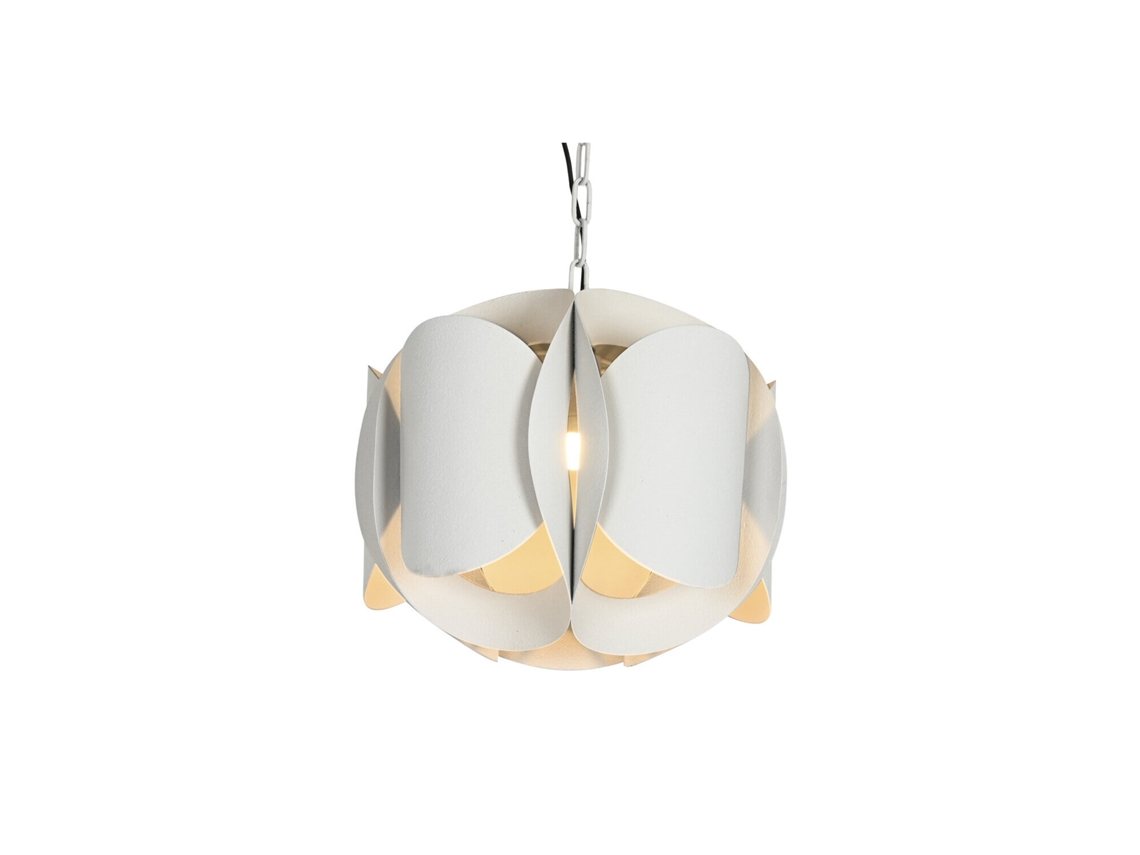 Luminária de Teto em Metal Bruto Bege, 42x42x36cm ALEXANDRA HOUSE LIVING
