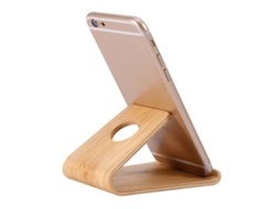 Suporte de Celular de Bambu e Madeira LAXISCREED