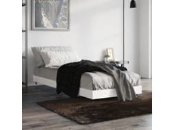 Vidaxl Estrutura De Cama 75x190 Cm Derivados De Madeira Branco