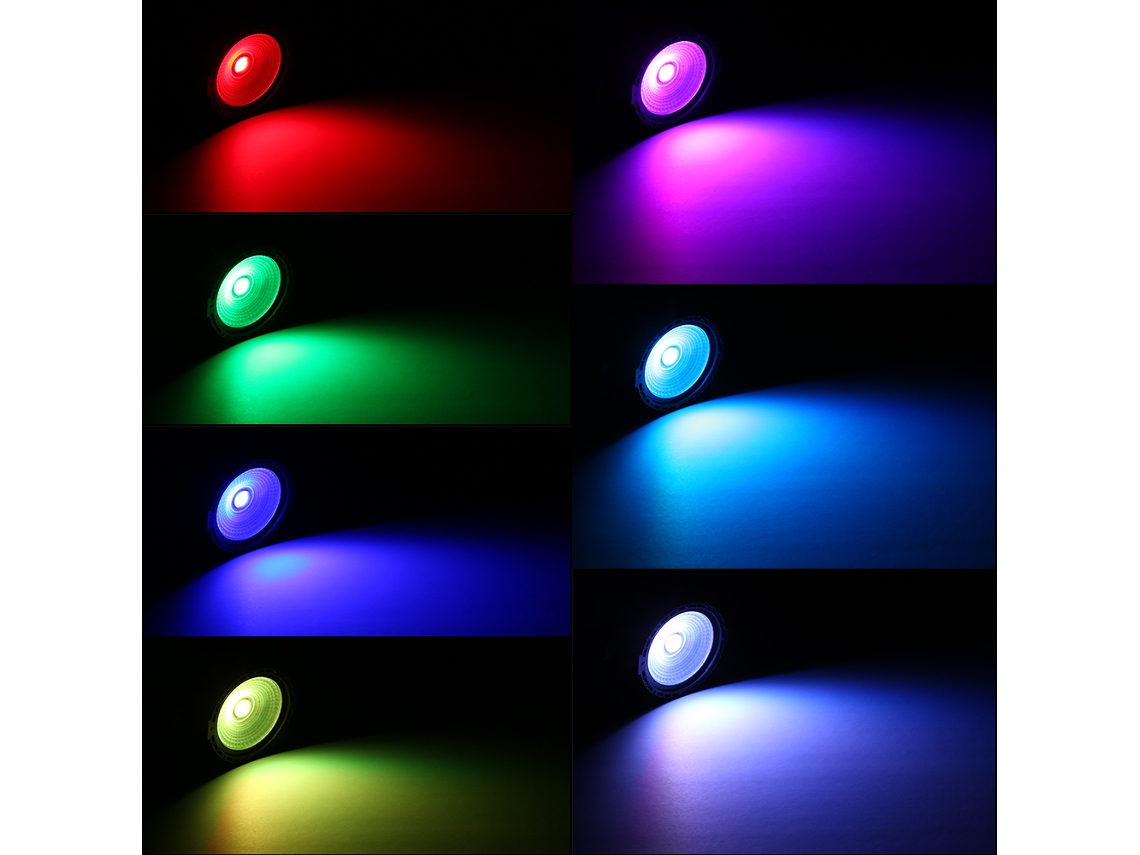 Refletor LED Par 10W RGB+UV, COB, controle remoto DMX para festas, bares, shows, DJ S/MARCA