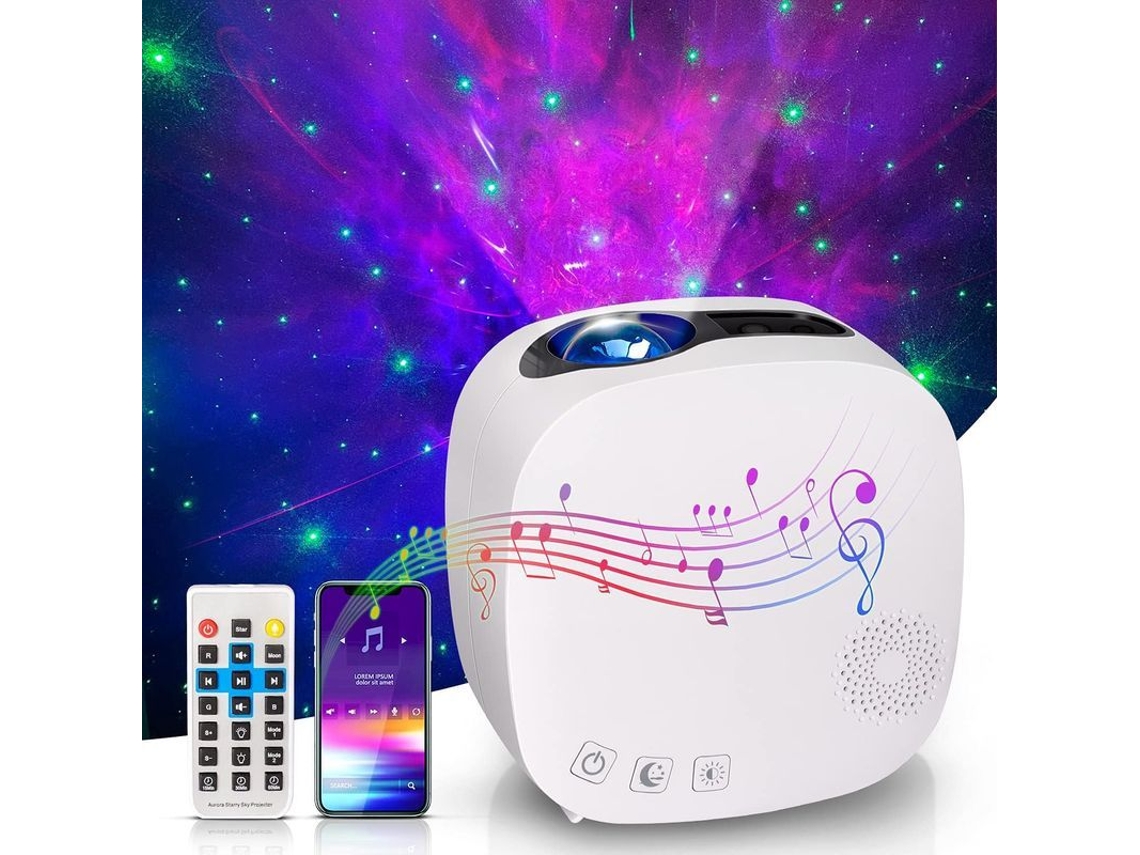 Projetor De Céu Estrelado Led Com Bluetooth E Alto-falante/efeitos De Luz Galáctica