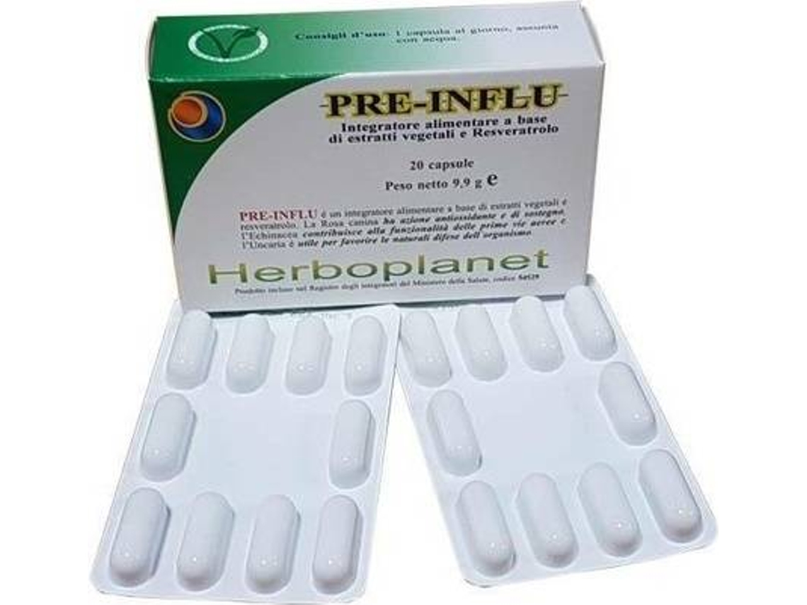 Suplemento Alimentar HERBOPLANET Pré-Influ (20 cápsulas)