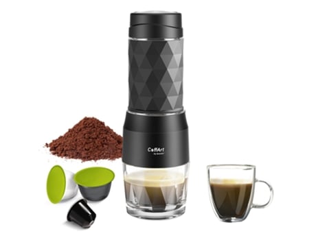Máquina de Café Portátil BIOLOMIX Hs8439 13-18Bar Pressão Manual Cápsula Café Moído Recipiente de Água 80Ml