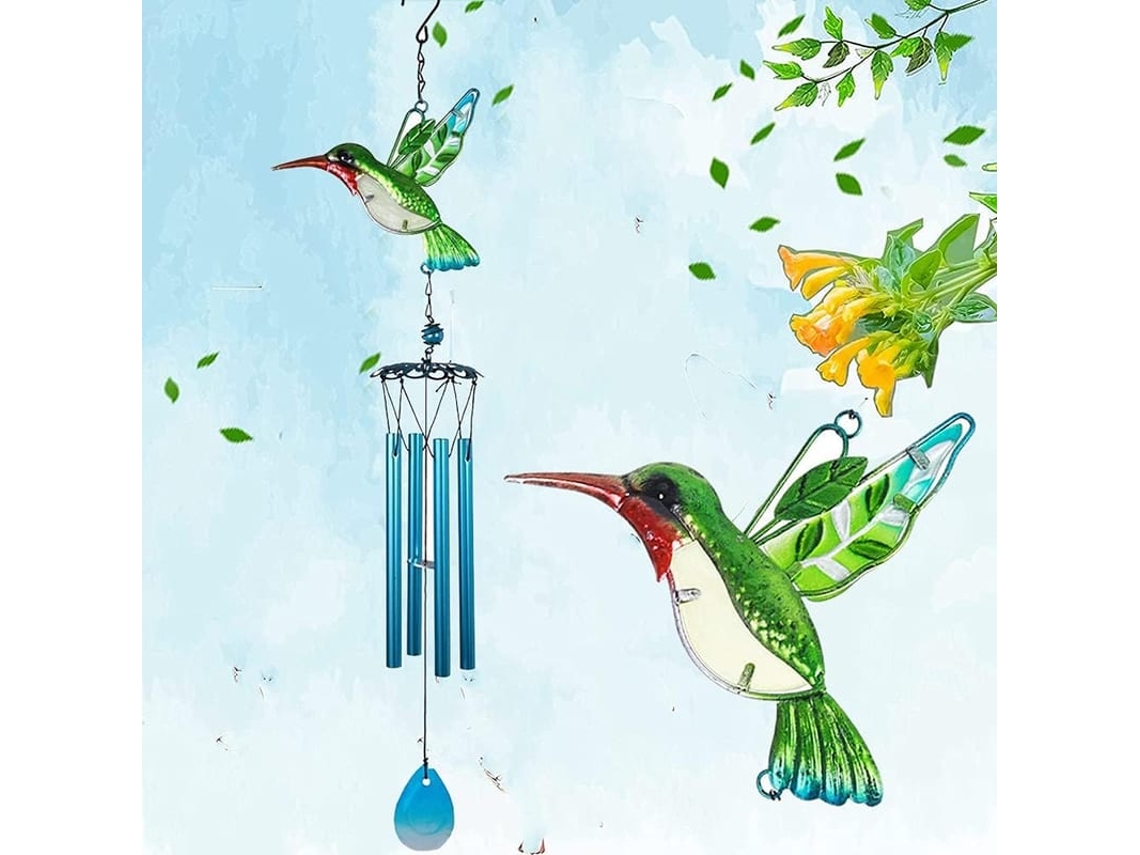 Sino De Vento Borboleta De Vidro Manchado Para Decoração Jardim Janela, Presente Aniversário Casamento Natal
