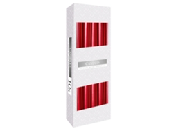Vela de Mesa Vermelho Metálico 10 Unidades 53G