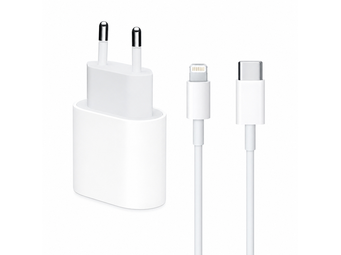 Carregador Usb Type-c 20w Com Cabo Type-c Para Lightning Zm826 Para Iphone Skyhe Zm826 Branco
