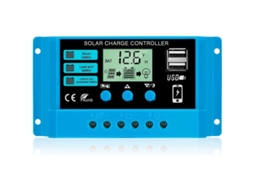 Controlador de Carga Solar inteligente 30a 12v/24v com display LCD e porta USB 5v/3a